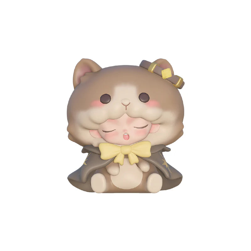 Yumo Magic Manual Series Mini Blindbox featuring collectible fantasy-themed figures, awaiting unboxing with 23 unique designs and varying rarity levels.