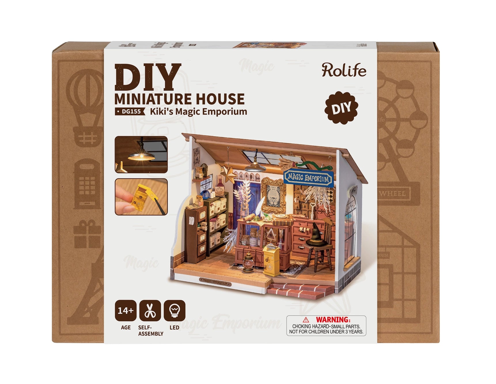 Kiki's Magic Emporium Diy Miniature House Wooden