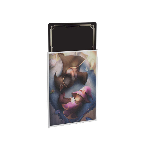 Card Sleeves: Standard DOMARU Matte Cinnamon- 'Resting Rivals' Art (100 ct)