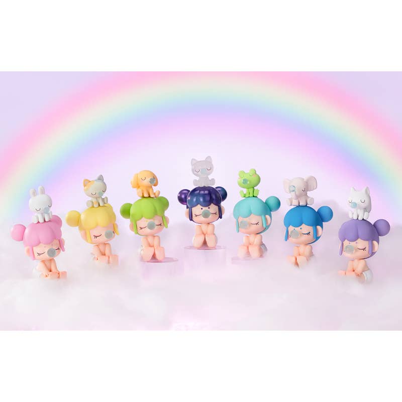 Baby Nanci Blind Box Series featuring diverse figurines with animal-themed headpieces, part of Rolife Nanci Chinese Beauty Surprise Figure Dolls collection, sold by Strangecat Toys.