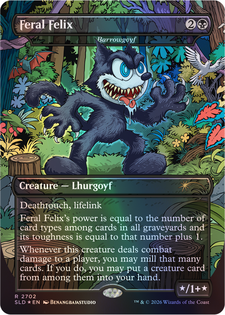 Magic the Gathering: Secret Lair x Felix the Cat: Magic Bag of Tricks