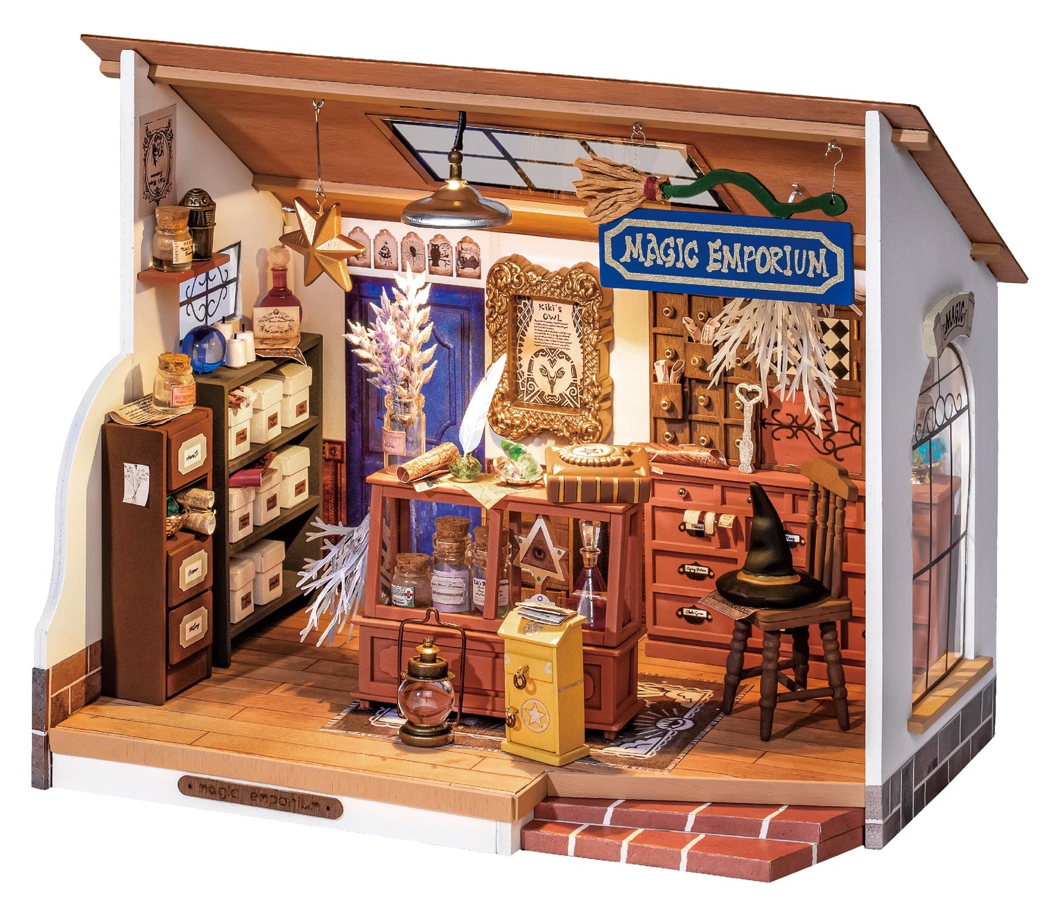 Kiki's Magic Emporium miniature house with dollhouse, cartoon, building, and LEGO features.