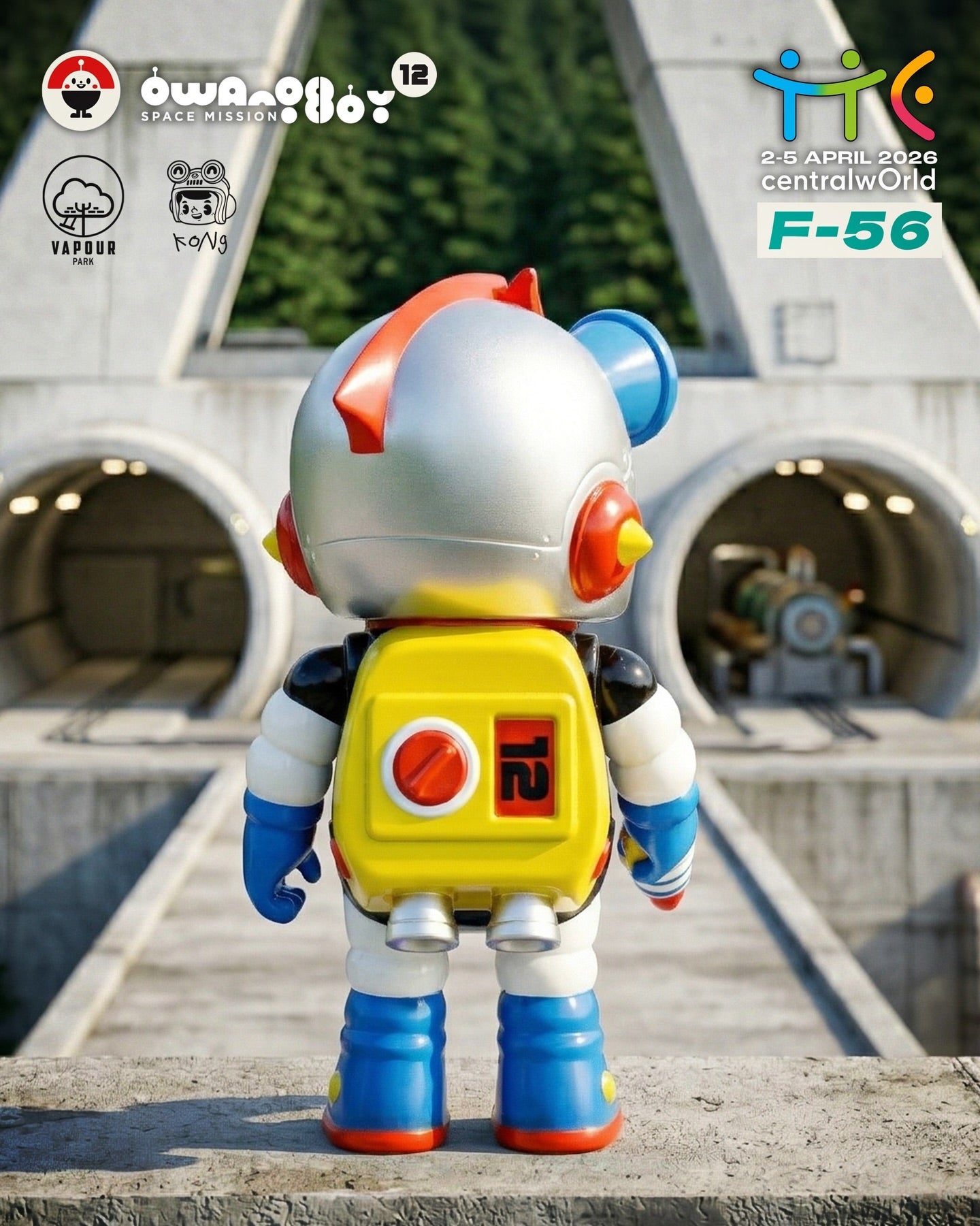 Owangeboy Space Mission: 12 - Zinger Boy by Kong Andri, a 15cm retro vinyl toy astronaut, preorders open, limited to 100 pieces.