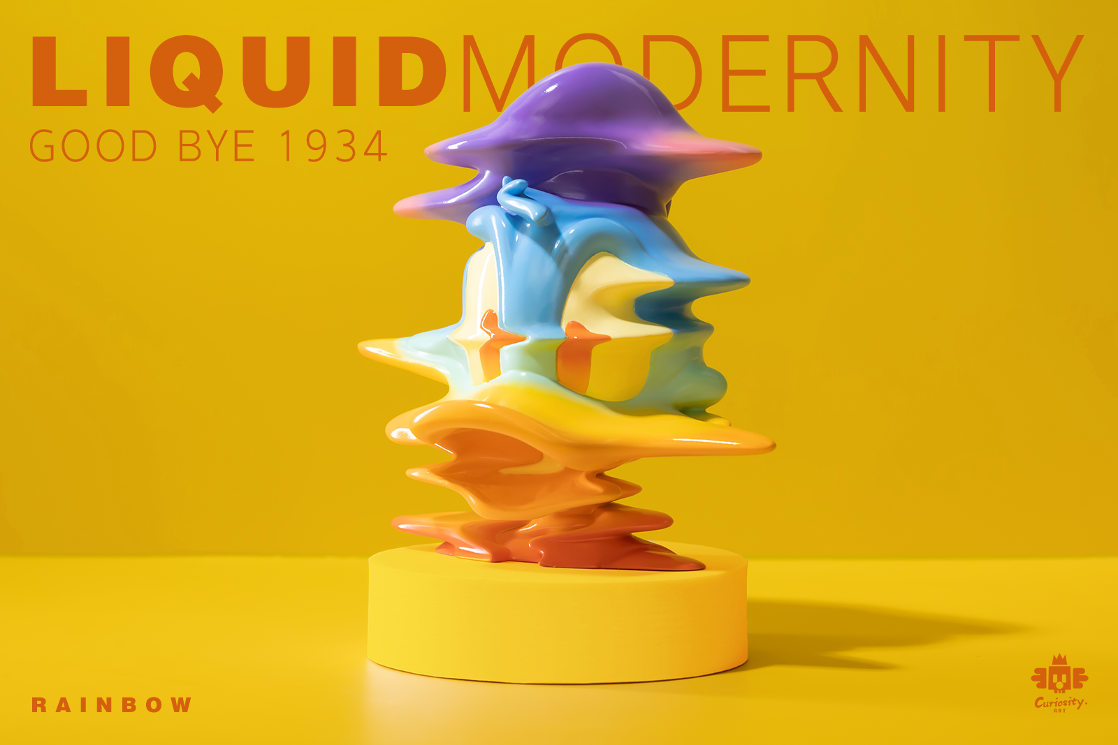 Liquid Modernity-Good Bye 1934-Rainbow by Curiosity Art - Preorder