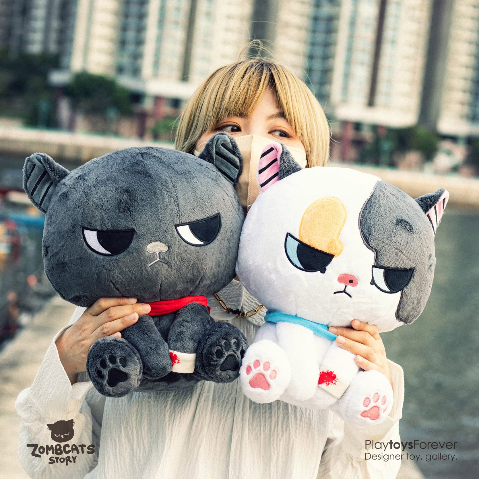 Zombcats Story – Sumi & Cha Plush 300%