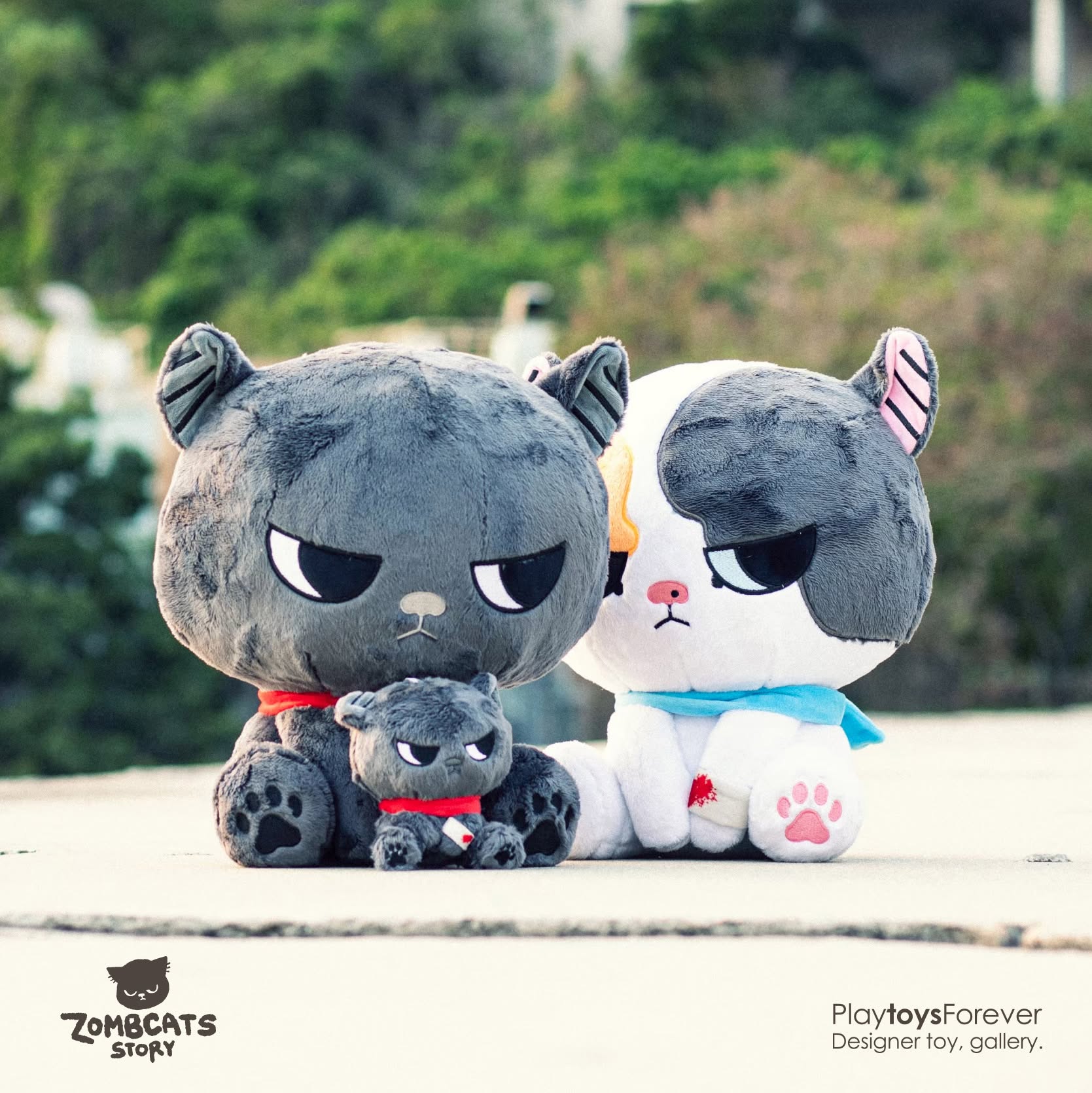Zombcats Story – Sumi & Cha Plush 300%