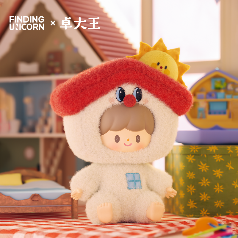 zZoton Happy Childhood Series PVC Plush Blind Box close-up, featuring a stuffed toy from the collection, available for preorder. Ships estimated late July 2025.