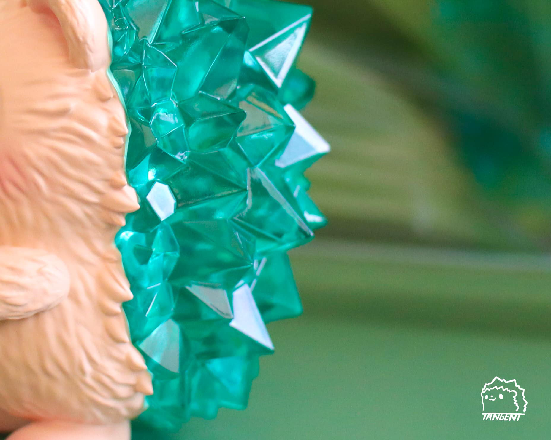 Fluffy Hogkey by Tangent Toy, a limited edition resin figure, showcases intricate origami-inspired design, emphasizing artistic craftsmanship in a collectible 8cm form.