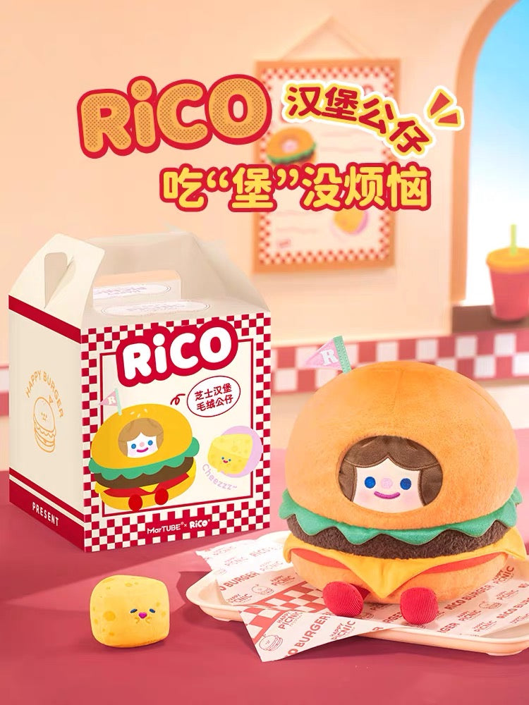 RiCO Cheeseburger Plush Pillow