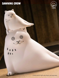 THE BIG WHITE CAT with LAMP by DAWNING CROW - Preorder