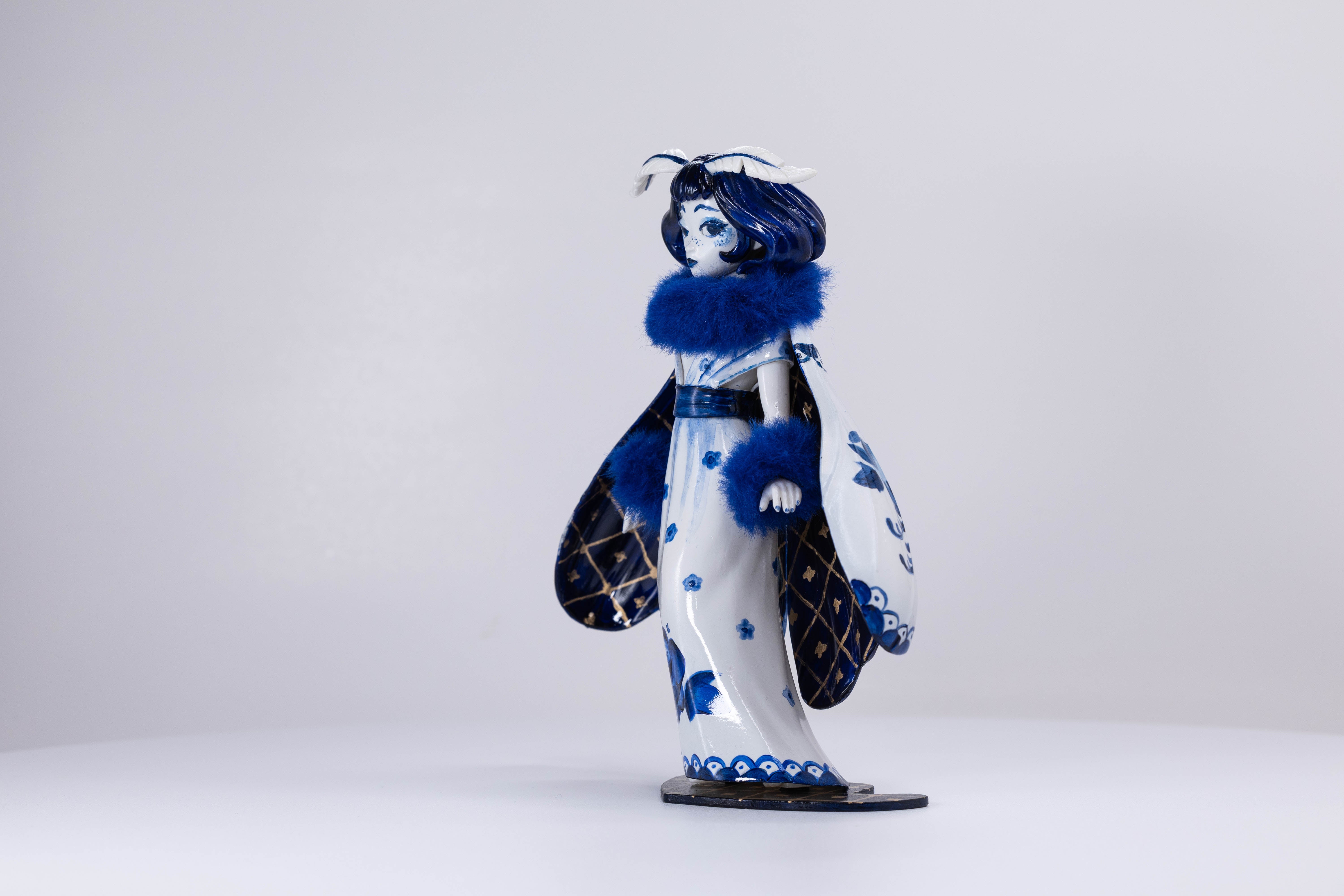 Small Company BIG ART - Blue and White Porcelain Atlas by Anna Corcoran of Kaledios Creative