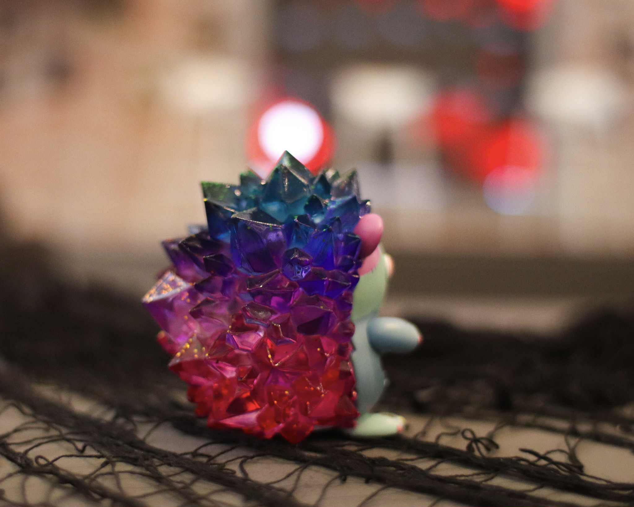 Spooky Zombie Hogkey by Tangent, a collectible resin figure with rainbow jewel-like spikes, available for preorder. Estimated shipping by end of November 2025.