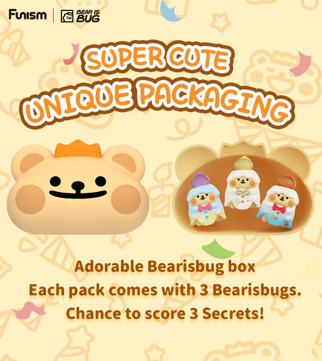 Bearisbug – Sweetheart Party Bear Head Series Blind Box - Preorder