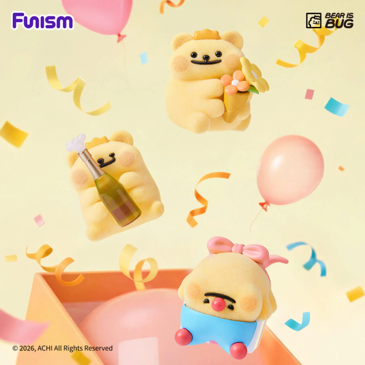 Bearisbug – Sweetheart Party Bear Head Series Blind Box - Preorder