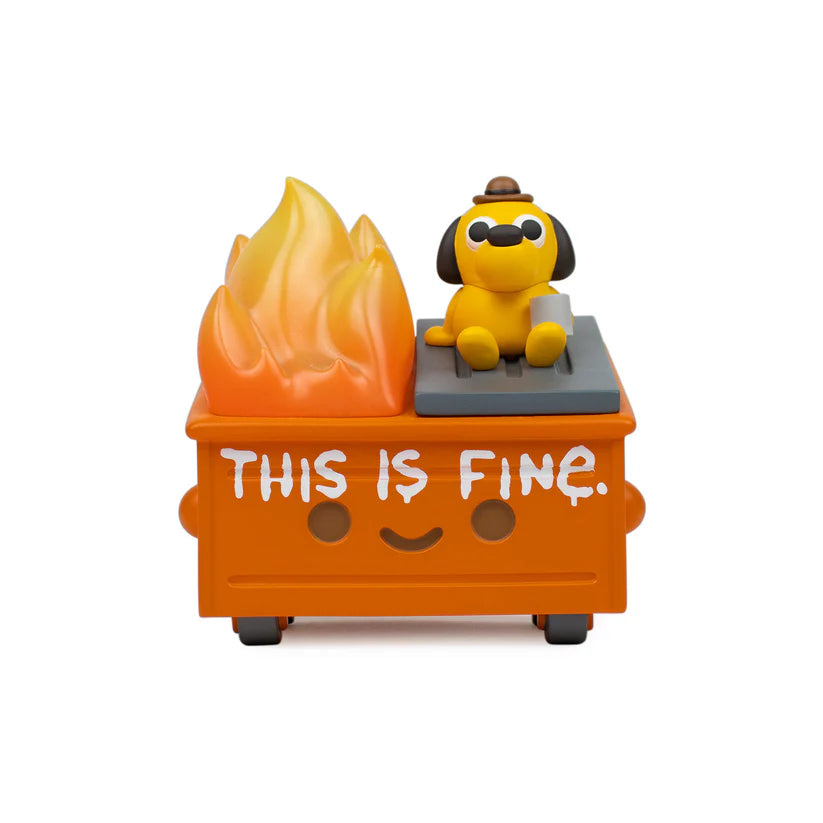 Dumpster Fire - This is Fine Vinyl Figure by 100% Soft