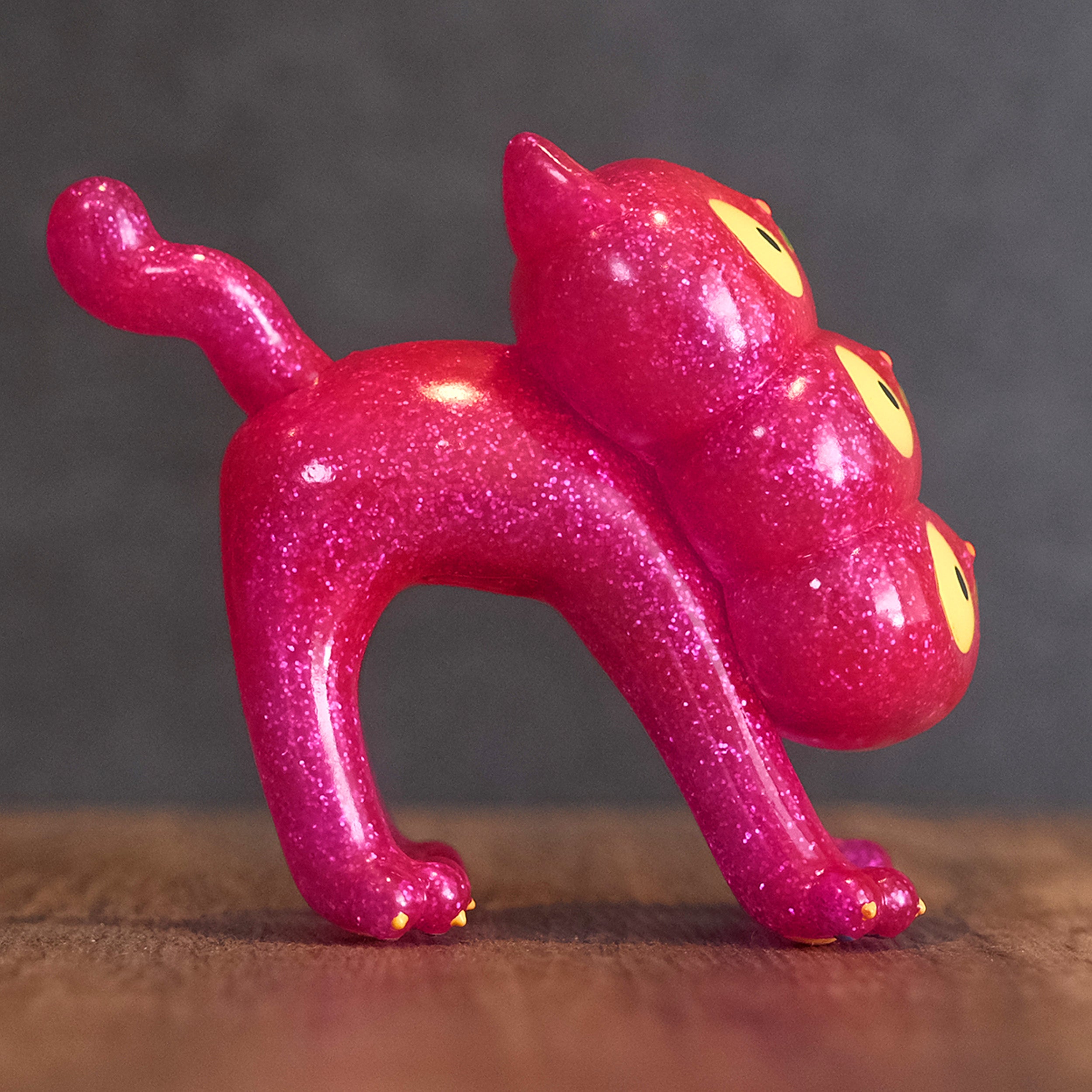 Three-headed Cat “Dahlia Neko” Pink Glitter ver. - Pink Eyes by Doppel