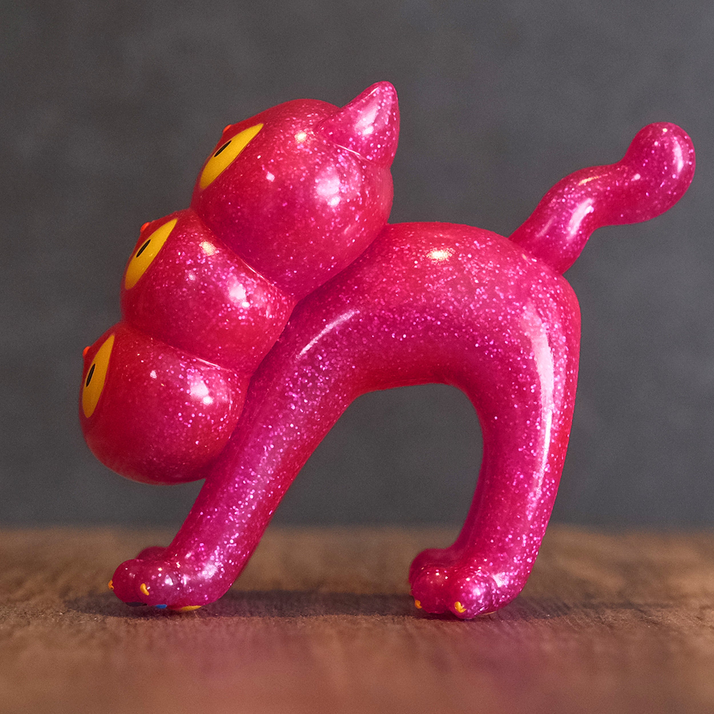 Three-headed Cat “Dahlia Neko” Pink Glitter ver. - Pink Eyes by Doppel