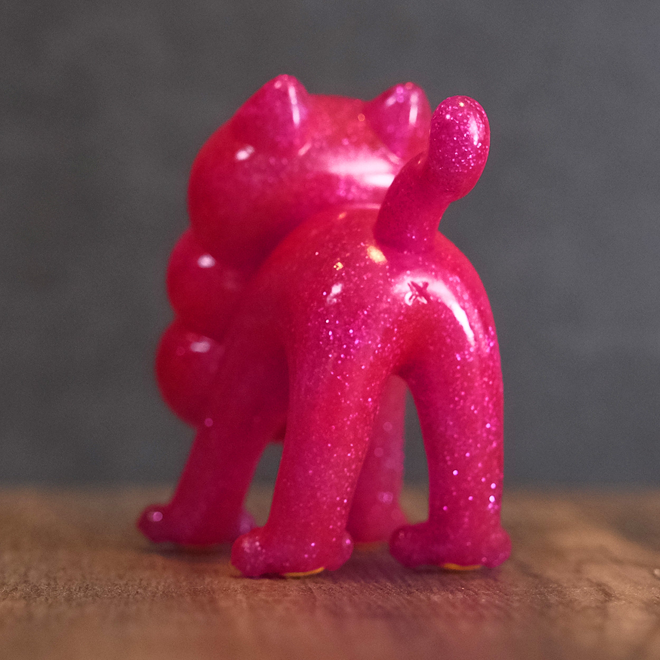 Three-headed Cat “Dahlia Neko” Pink Glitter ver. - Pink Eyes by Doppel