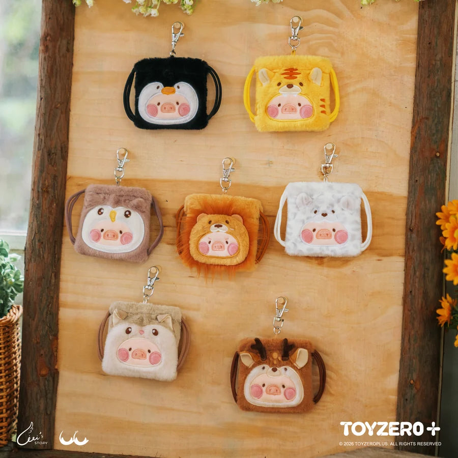 LuLu the Piggy Animal Party Vol. 2 - Mini Drawstring Plush Earphone Bag Keychain Blind Box -Preorder