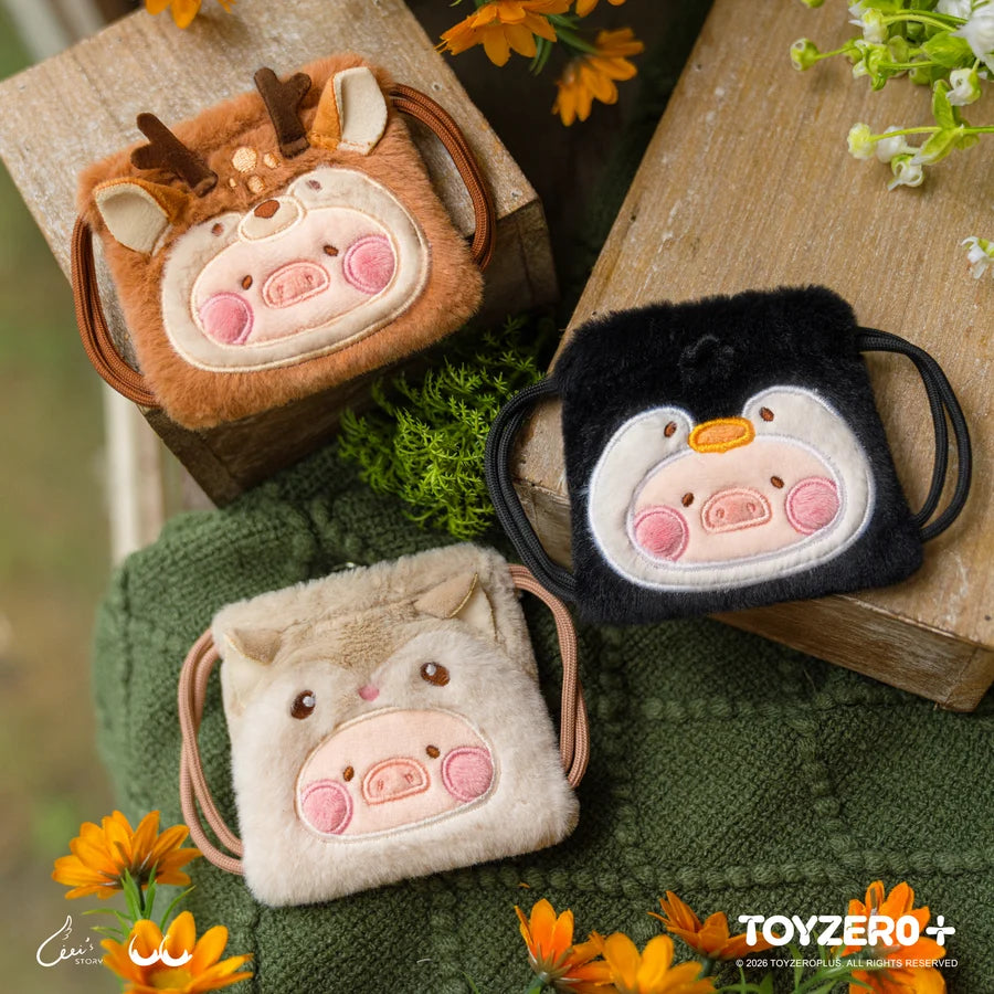 LuLu the Piggy Animal Party Vol. 2 - Mini Drawstring Plush Earphone Bag Keychain Blind Box -Preorder