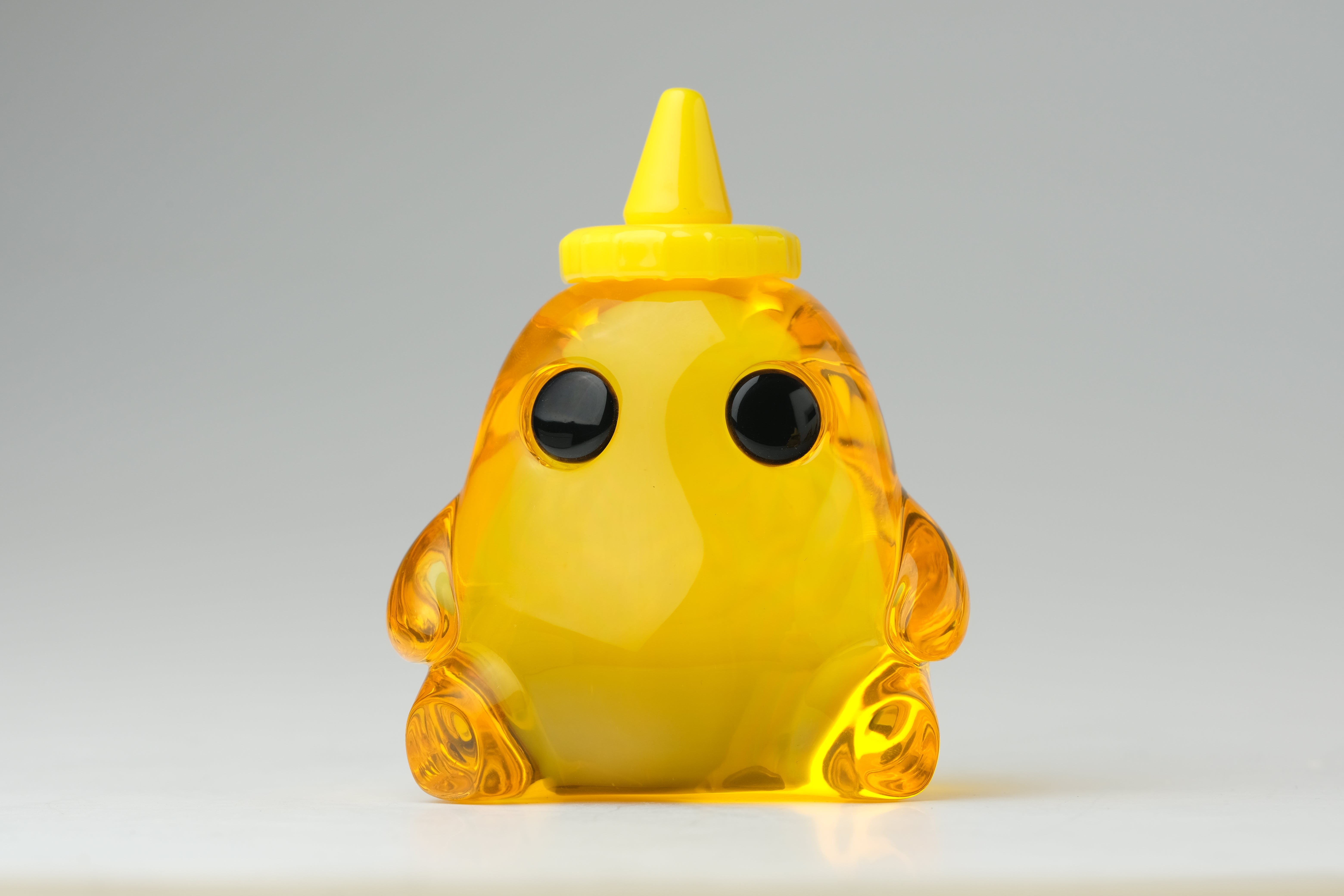 Honey Stubby by The Lostlings: A 3.5 resin cartoon animal figure, limited to 50 editions, from Strangecat Toys' unique art toy collection.