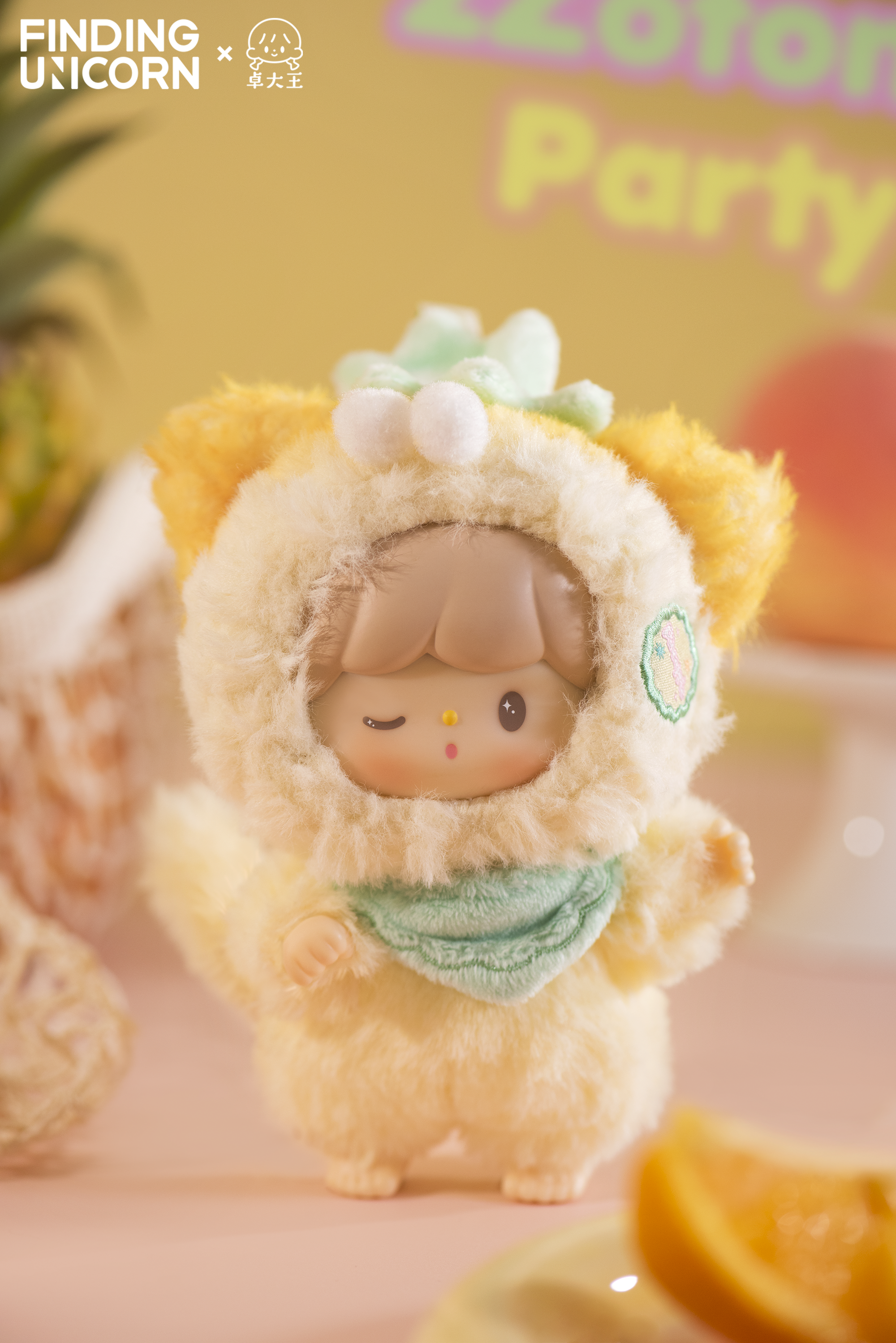 zZoton Cat Fruit Basket Blind Box Plush Series