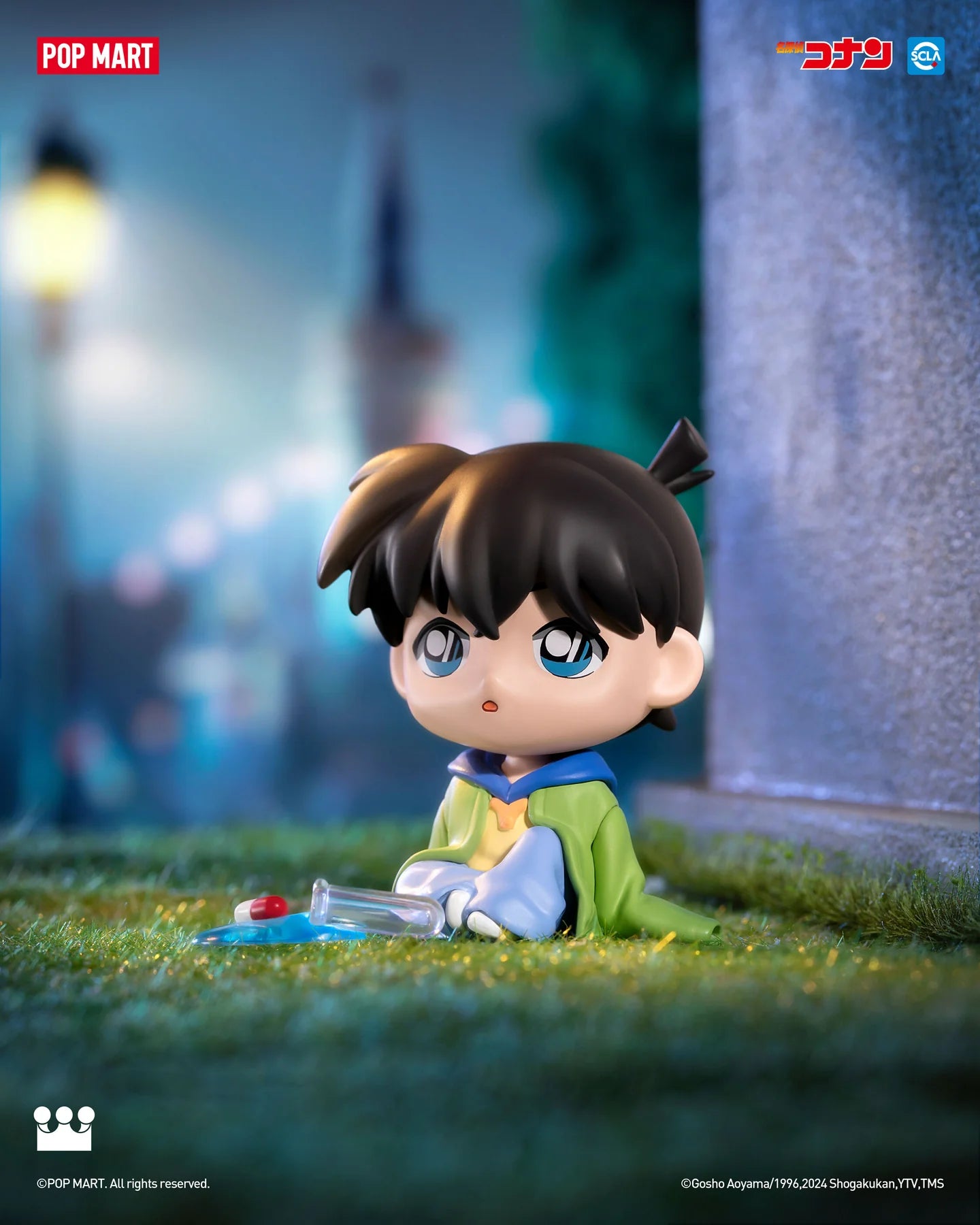A toy figurine of a boy from Detective Conan Carnival Blind Box Series.