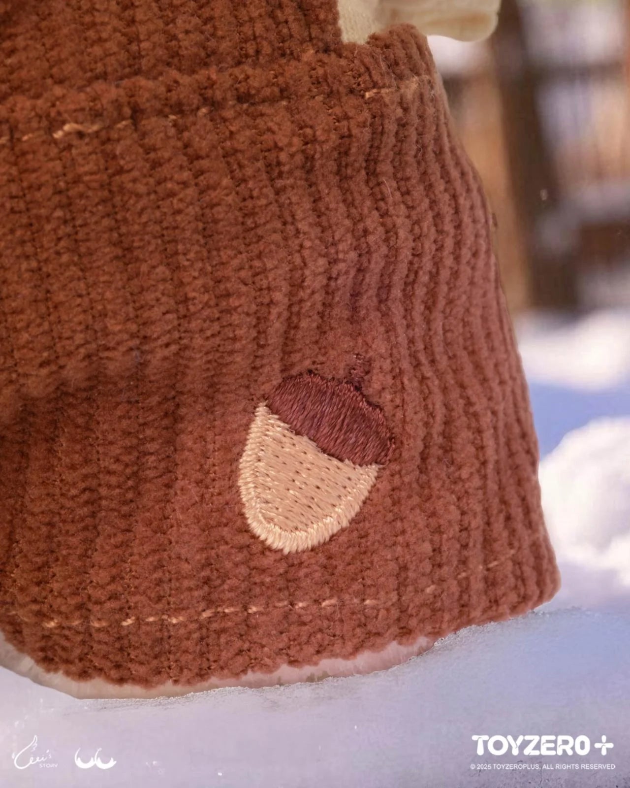 LULU THE PIGGY OOTD - CLOTHES SET (AUTUMN SET) preorder; features a knitted brown sweater with an acorn detail, perfect for LuLu's cozy autumn adventures.