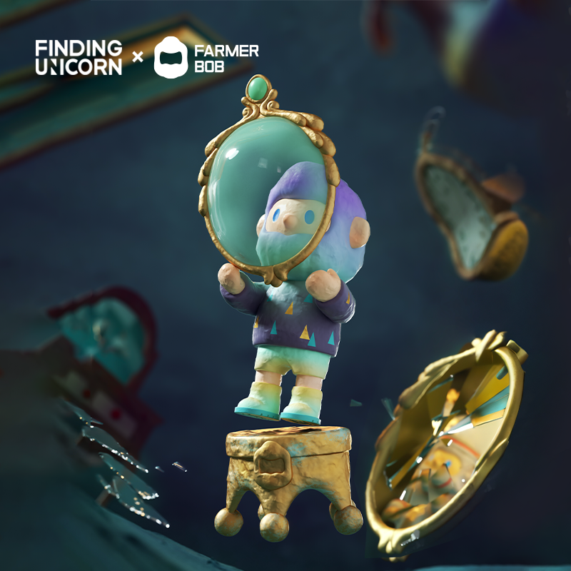 Farmer Bob Feeling You Blind Box Series preorder image featuring cartoon characters with mirrors and magnifying glasses, highlighting the playful nature of this collectible toy series.