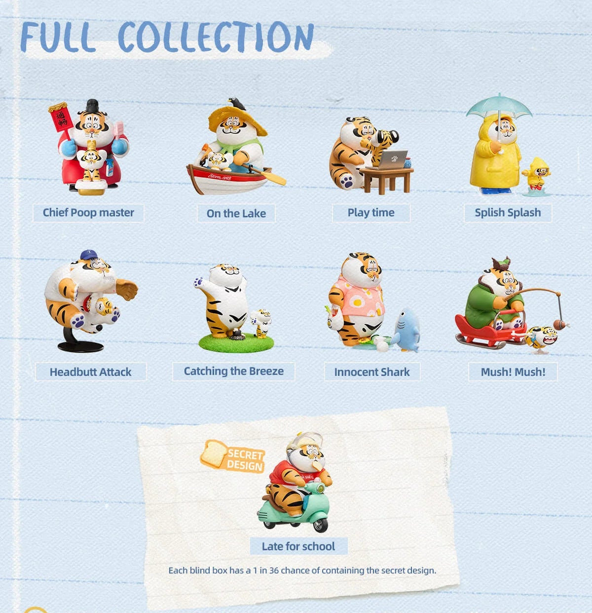 I'm Not Fat Tiger – Tiger Cub Diary Series Blind Box