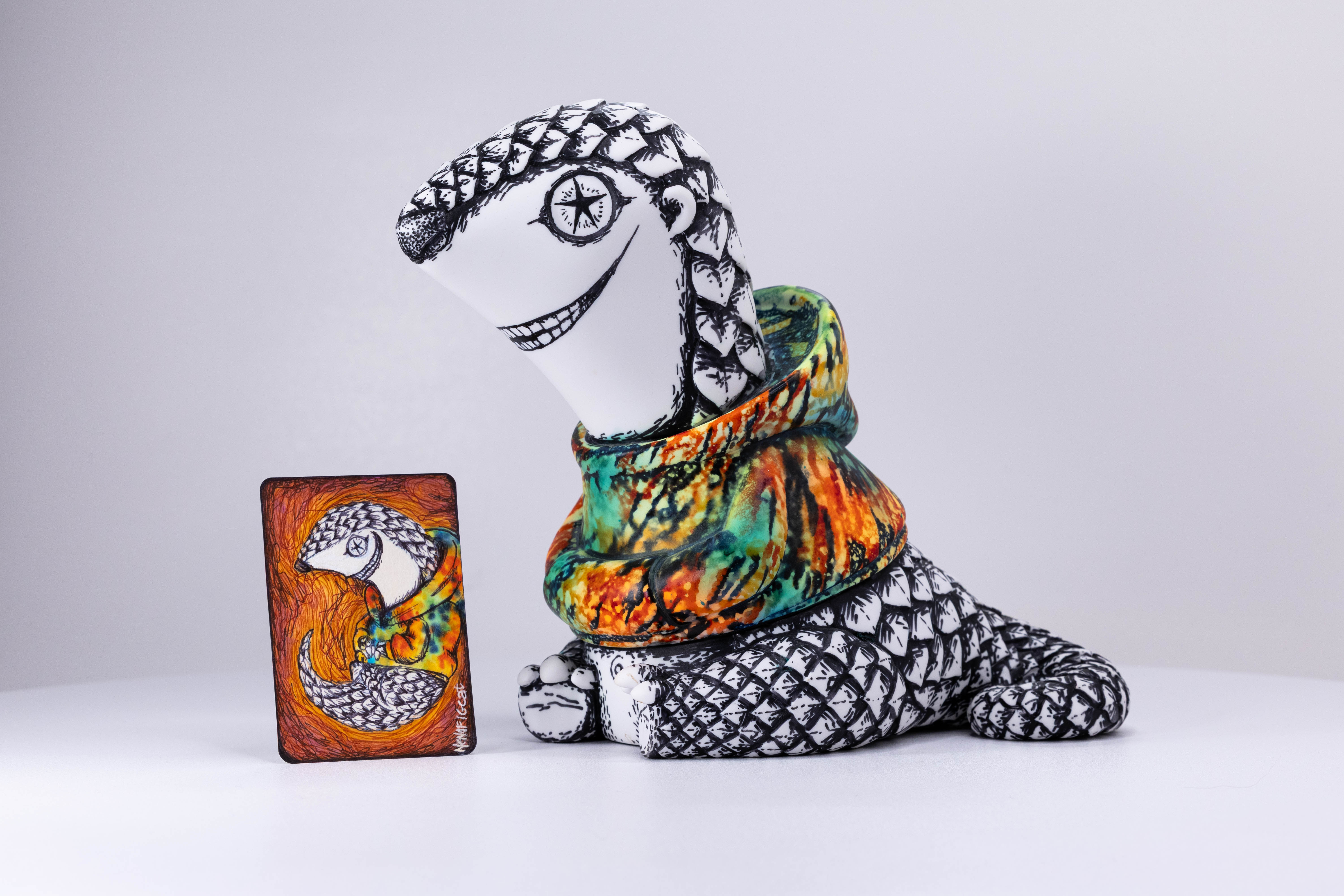 Small Company BIG ART - Cosmo Opens His Eyes by FigCat (Nena Ijiomah) of Kaledios Creative