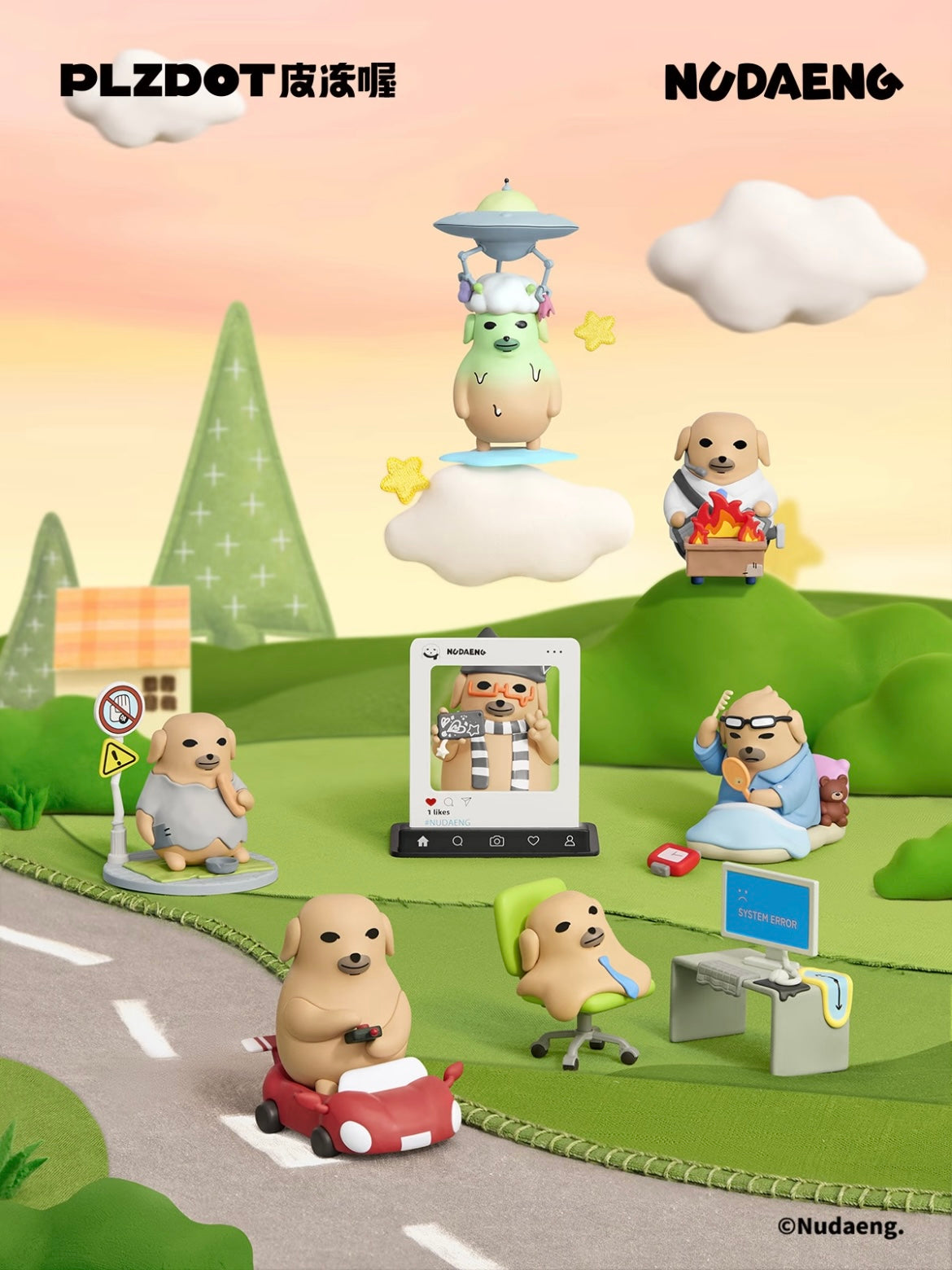 Nudaeng “Just Dog It” Series Figure Blind Box - Preorder