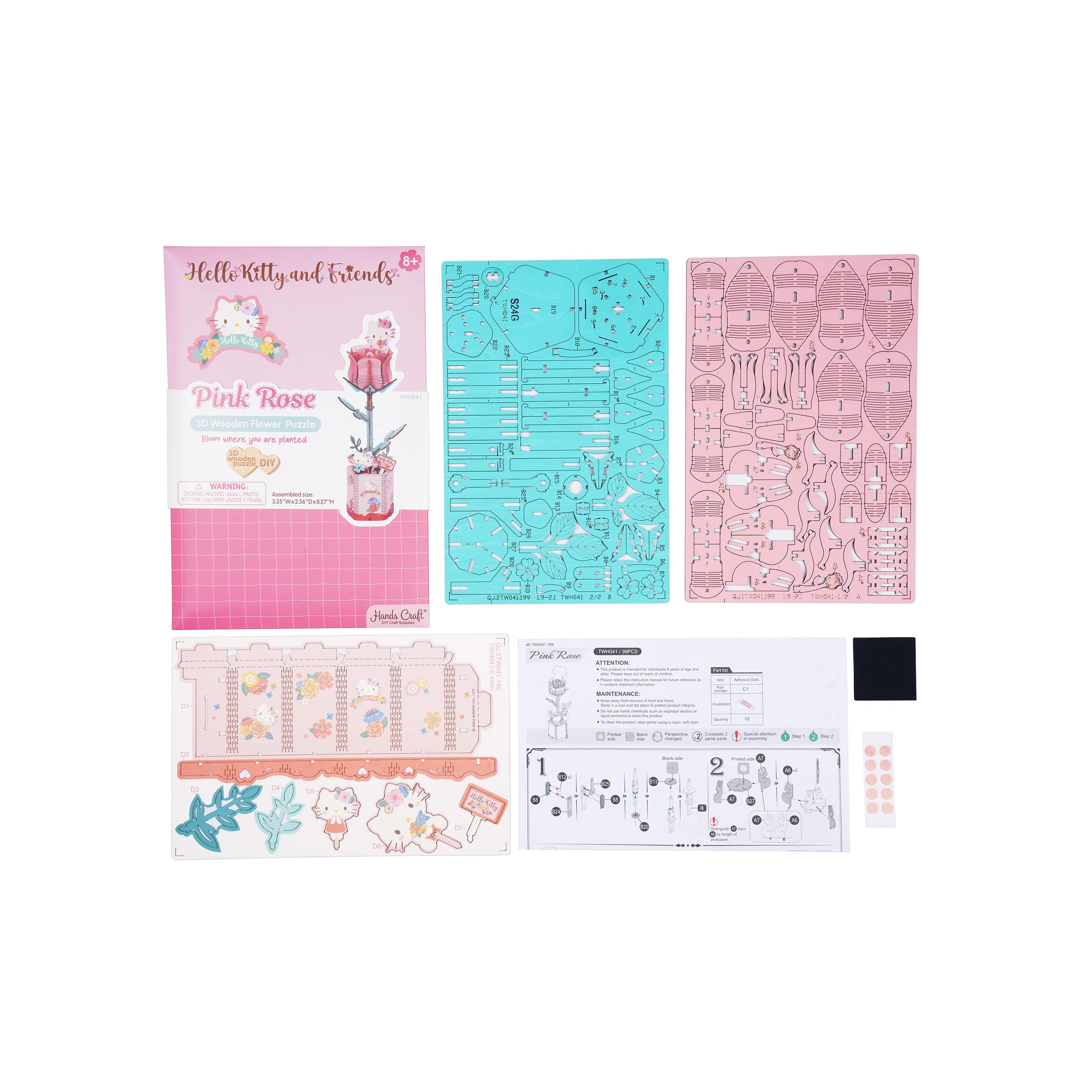 Hello Kitty® and Friends Hello Kitty Pink Rose