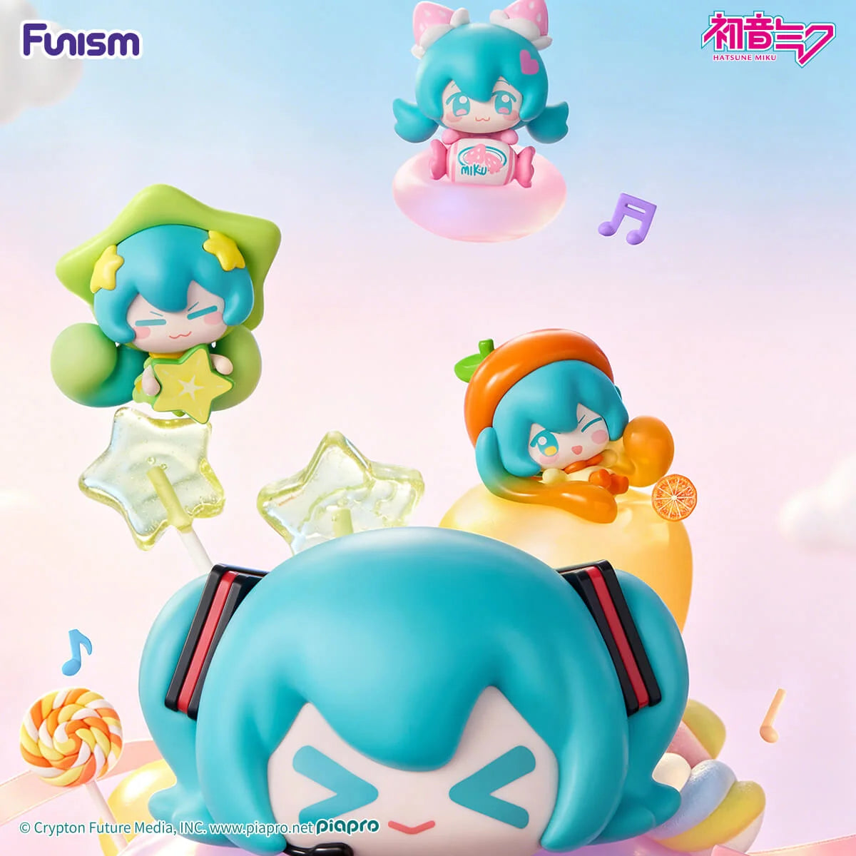 Hatsune Miku Fruit Candy Theme Qface Blind Box - Preorder