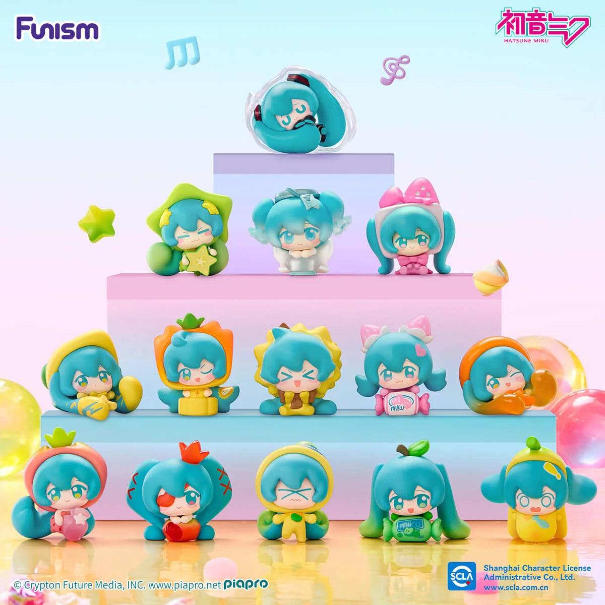 Hatsune Miku Fruit Candy Theme Qface Blind Box - Preorder