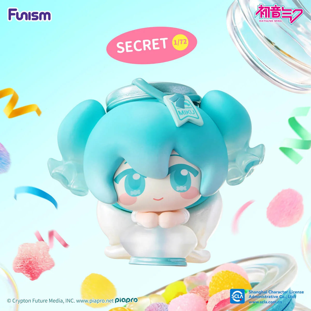 Hatsune Miku Fruit Candy Theme Qface Blind Box - Preorder