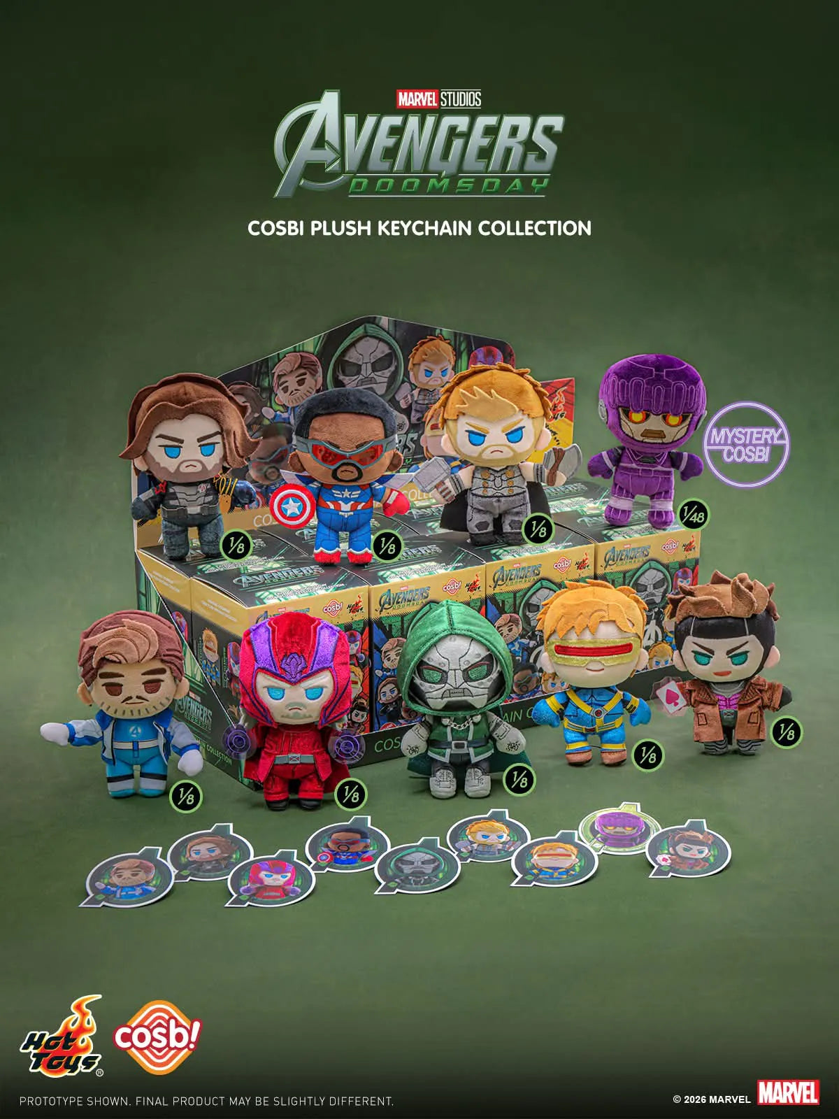 Avengers 5: Doomsday COSBI Plush Charm Blind Box - Preorder