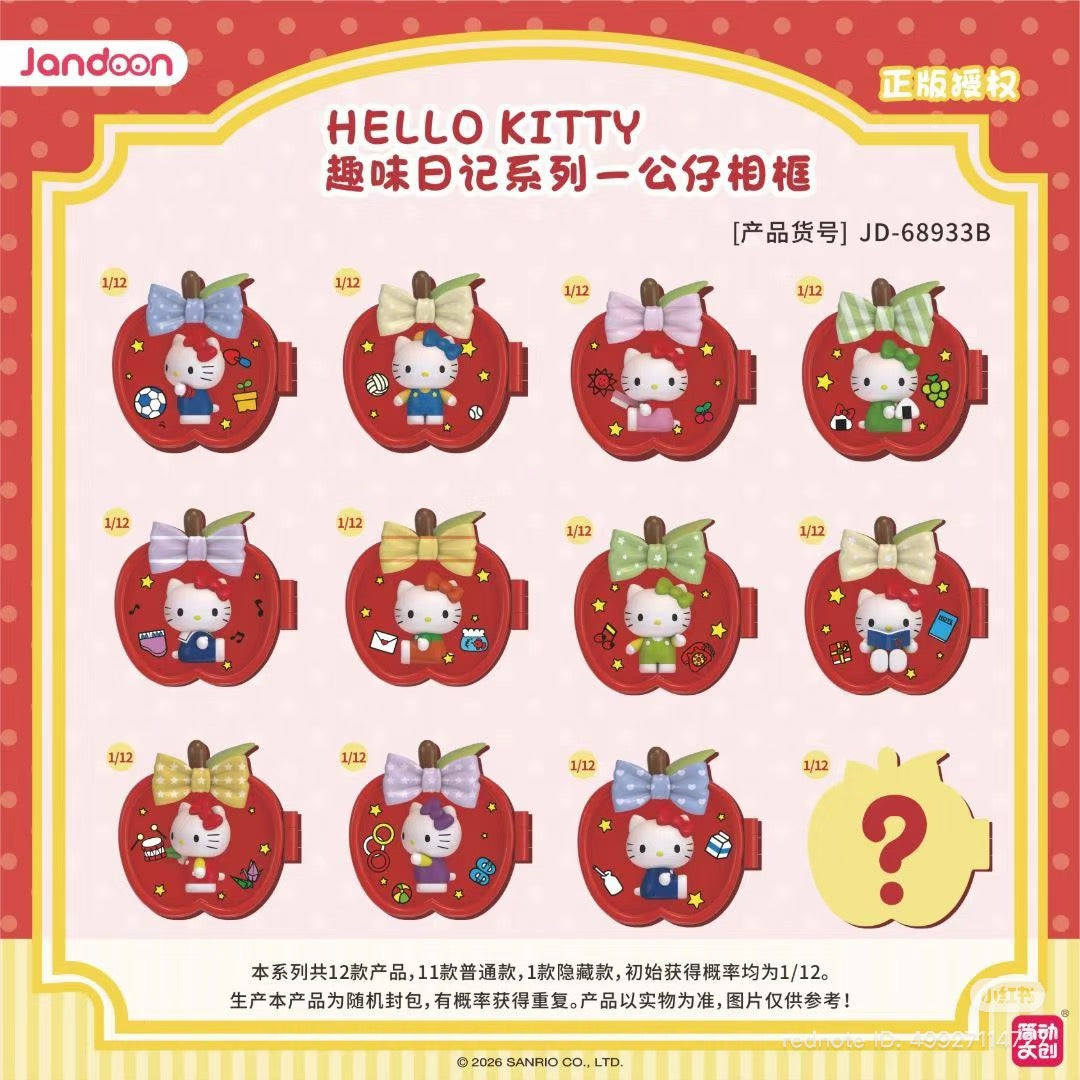 Hello Kitty Apple Diary Series Figure Photo Frame Blind Box - Preorder