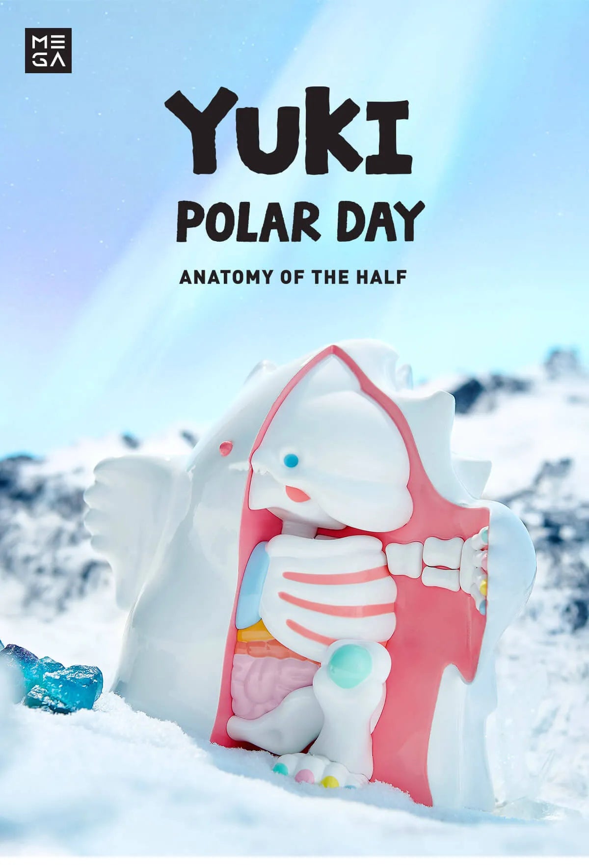 MEGA Reserve Series 400%YUKI Polar Day figure, 18.5cm PVC/ABS, oversized design for preorder.