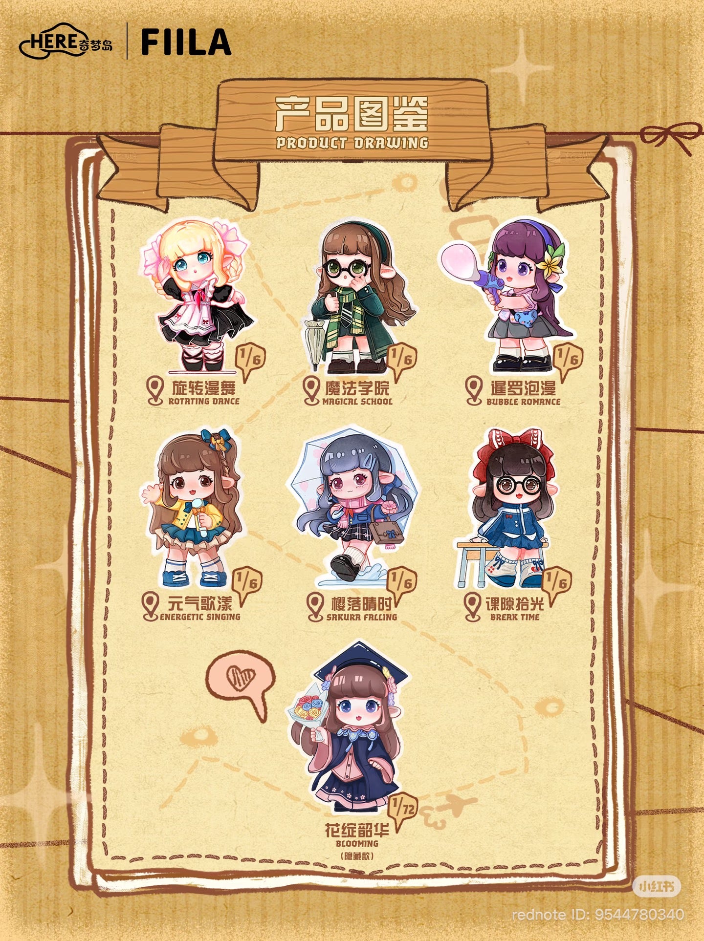 FIILA – Global Study Tour Series Figure Blind Box - Preorder
