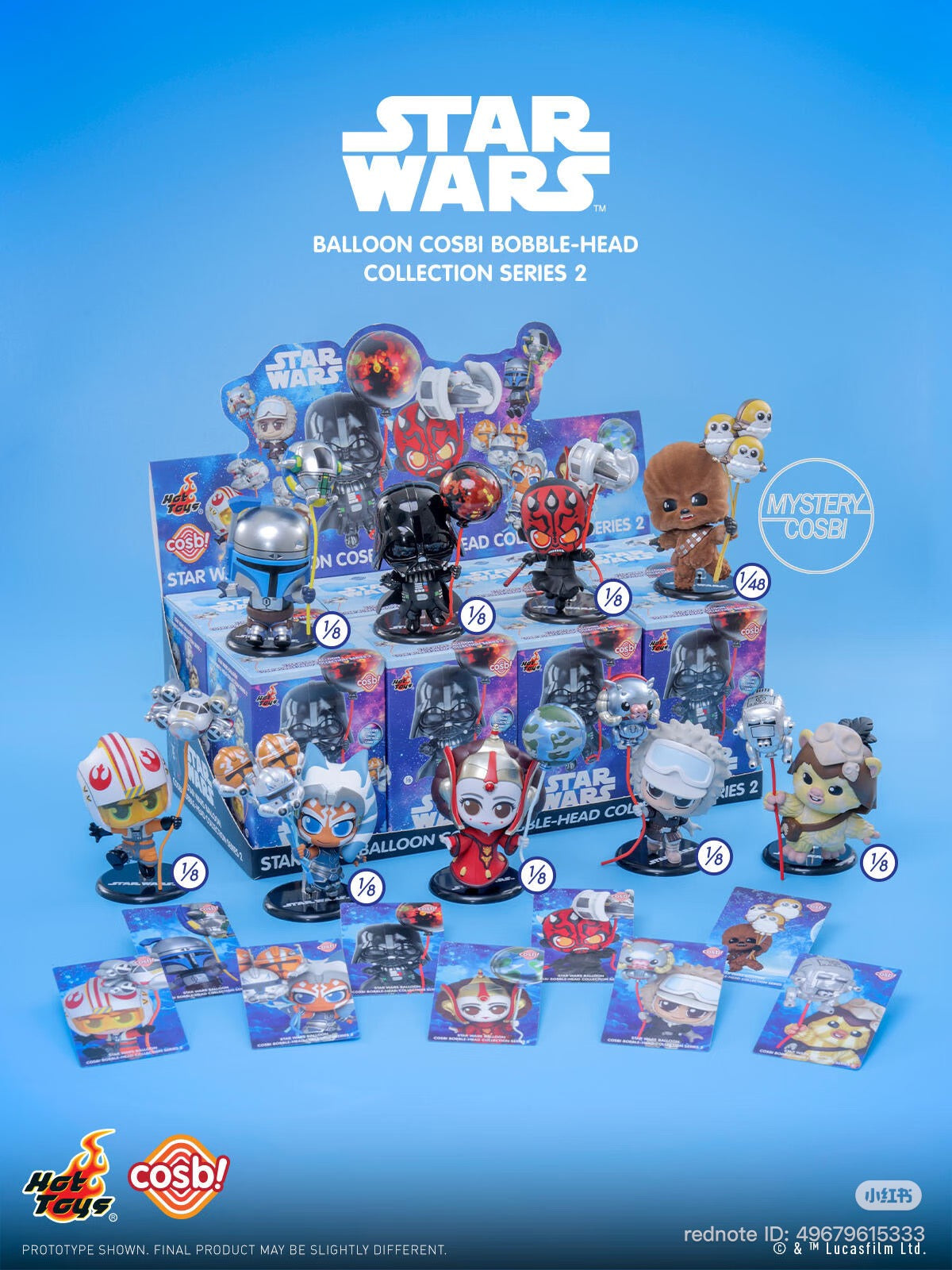 Star Wars Balloon Series Mini Figure Vol.2 COSBI Blind Box - Preorder