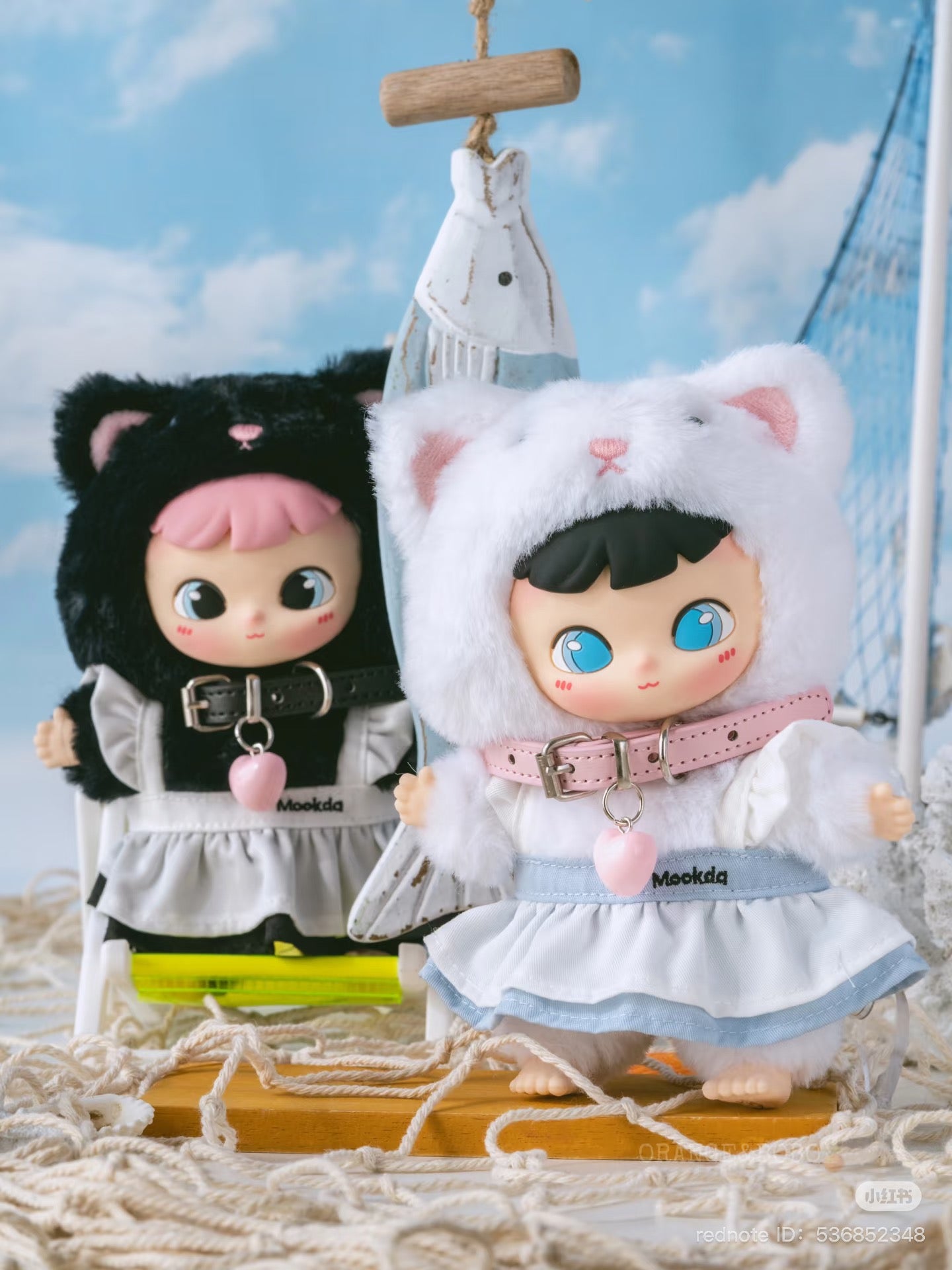 Cimmy You're Invited Series Plush Keychain Blind Box featuring two dolls in themed garments, part of a collectible series with secret designs.