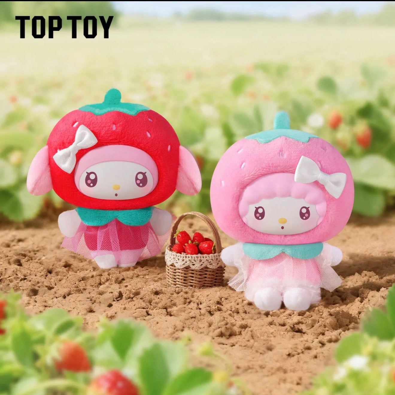Sanrio Characters Fruit & Vegetables Plush Keychain Blind Box