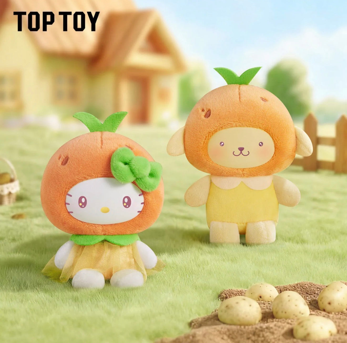 Sanrio Characters Fruit & Vegetables Plush Keychain Blind Box