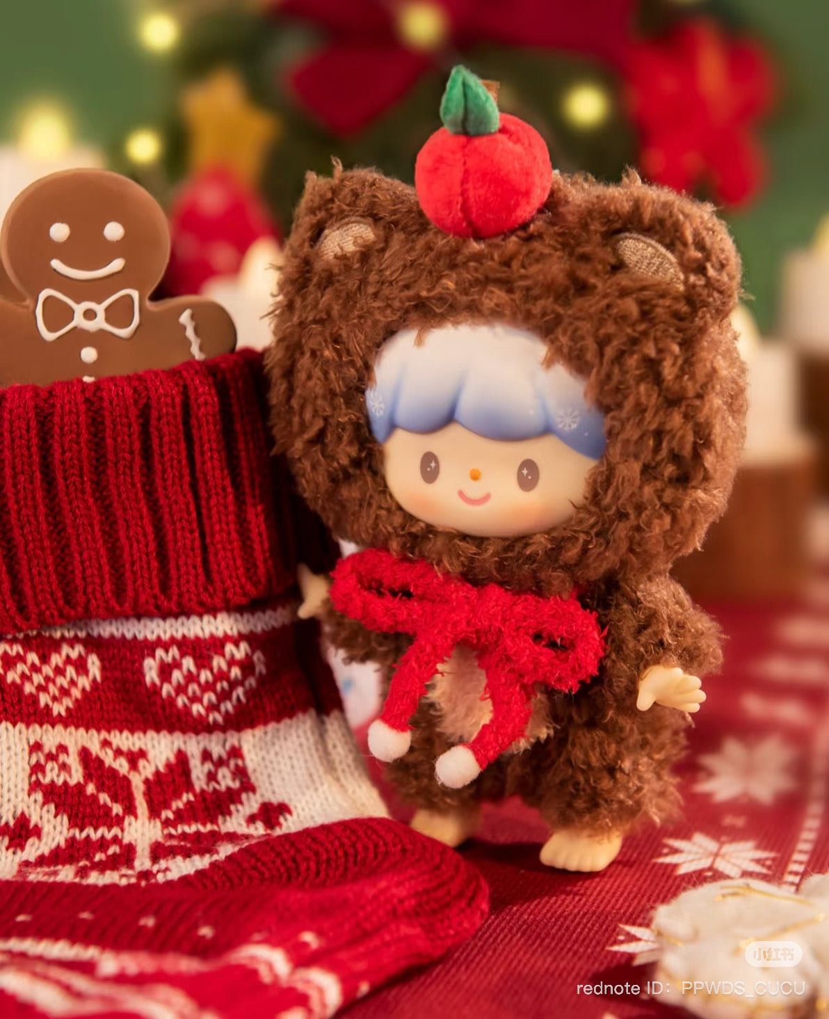 Winter Cream Zzoton Limited Plush, 16cm, ideal for collectors of unique art toys.