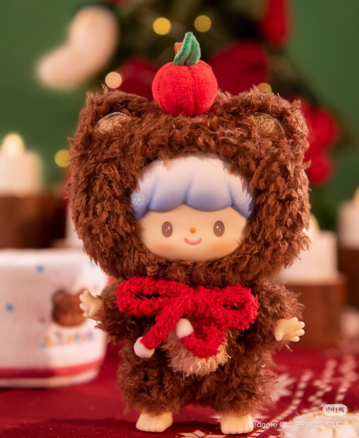 Winter Cream Zzoton Limited Plush, 16cm, from Strangecat Toys. A collectible plush toy, embodying the store's unique art toy aesthetic.