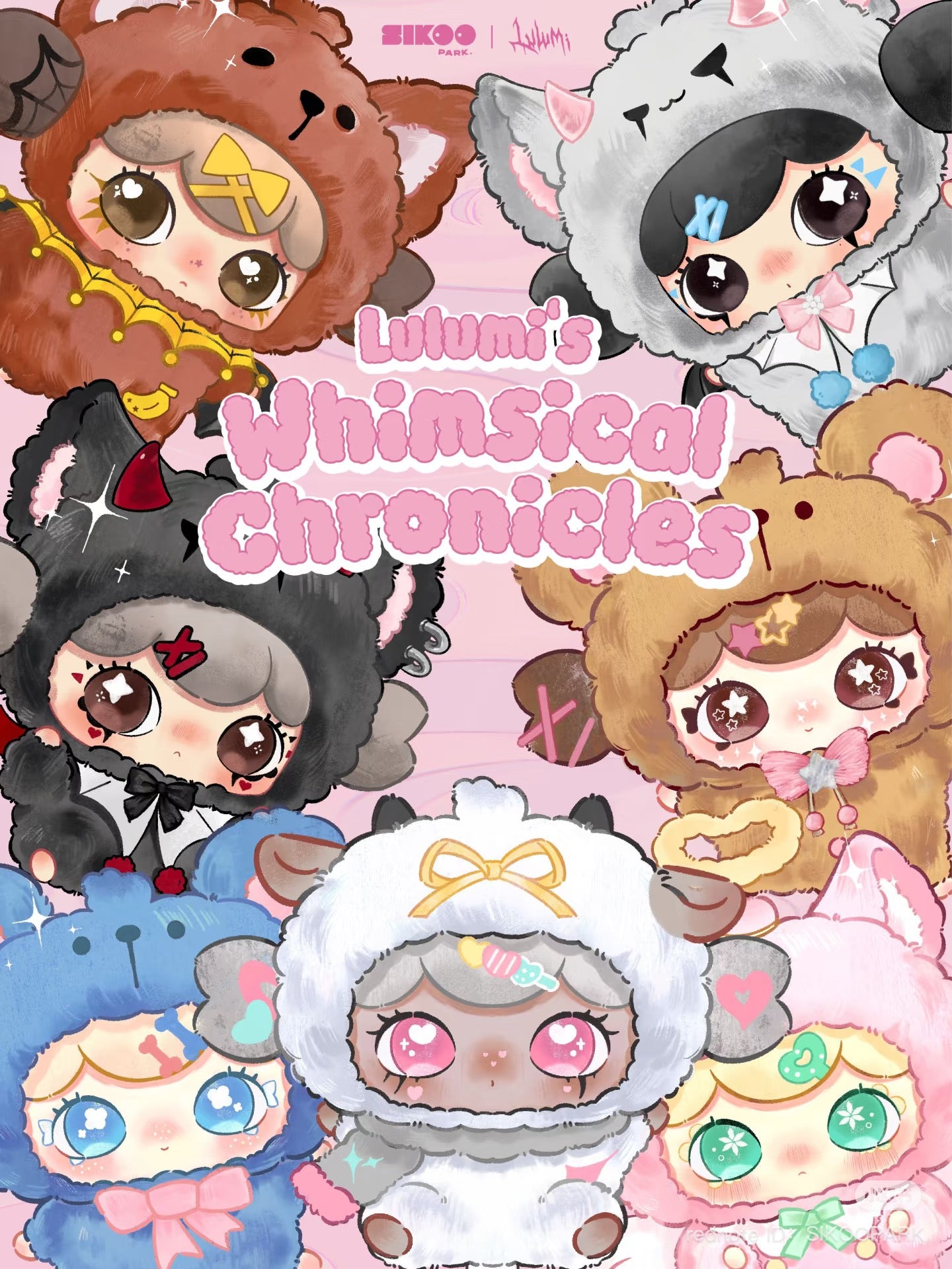 Lulumi's Whimsical Chronicles Plush Keychain Blind Box featuring six designs, including a secret one, available for preorder, shipping July 2025.