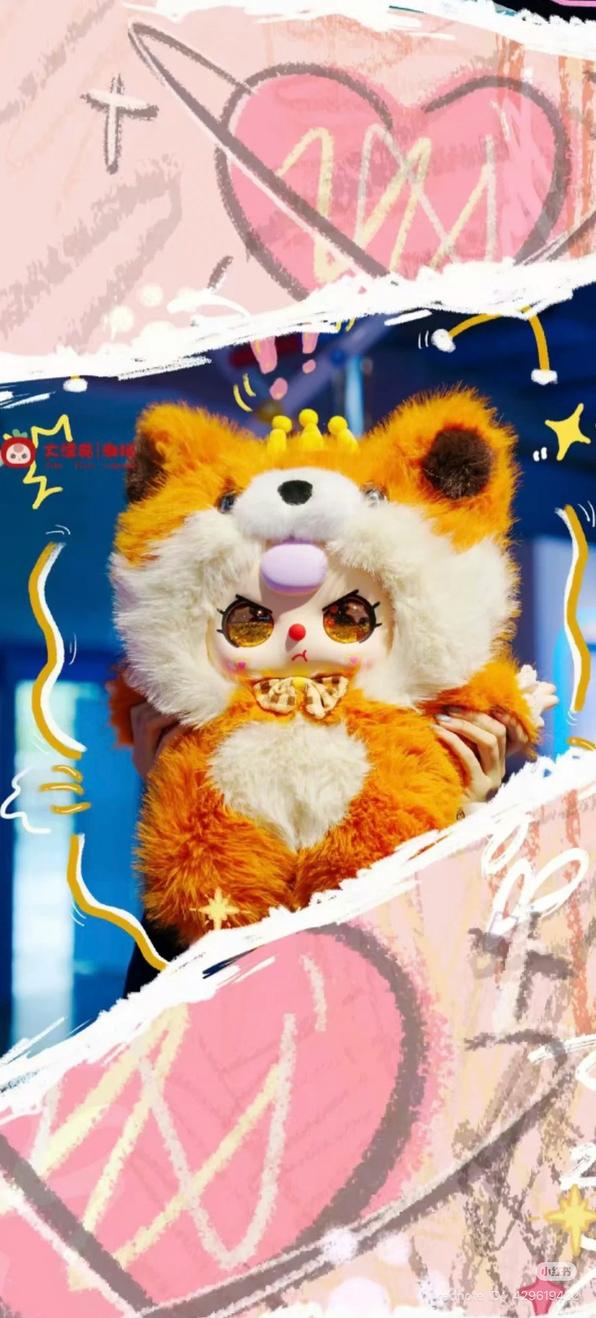 Baby Three AI 800% plush toy, oversized at 19.7-21.7 inches, held by a person. Preorder for July 2025 from Strangecat Toys.