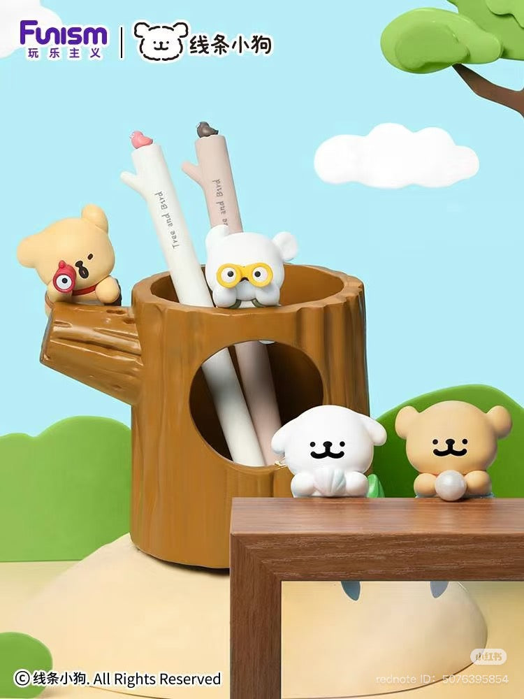 Maltese New Fun Party Hipper Blind Bag featuring a white stuffed animal character with a black face and yellow glasses; includes two designs per bag.