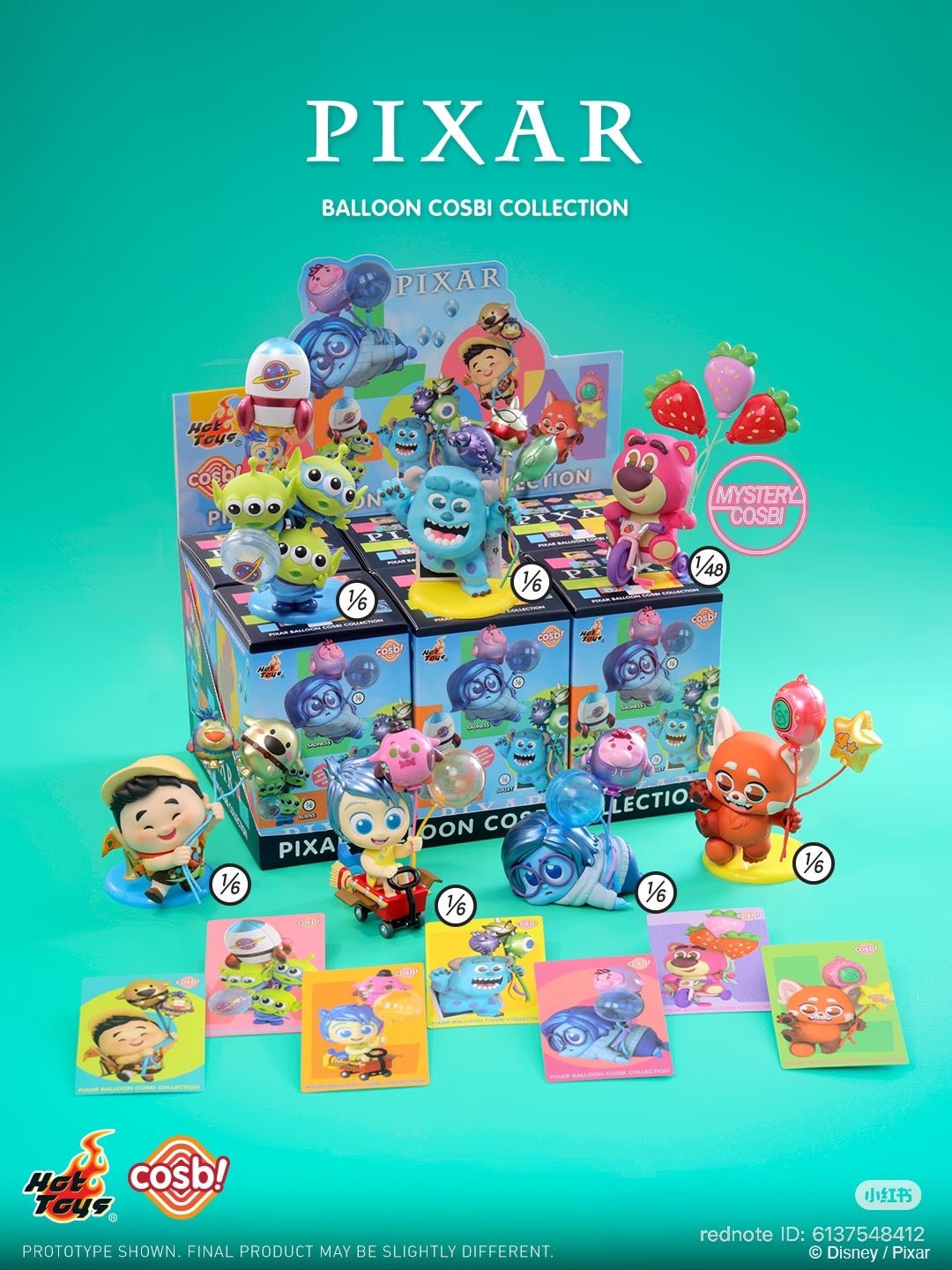 Pixar Balloon Series COSBI Mini Figure Blind Box